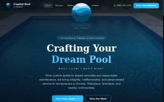 Coastal Pool Company website