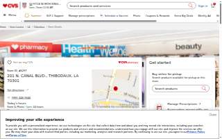 CVS Pharmacy of Thibodaux website