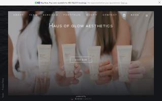 Haus of Glow Aesthetics website