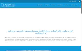 Landry's Funeral Home Inc website