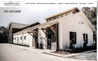 Matherne Dermatology website