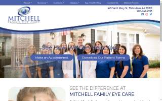 Mitchell Family Eye Care website