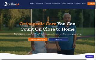 OrthoLA Thibodaux website