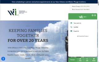 Wheatley Immigration Law, LLC of Thibodaux website