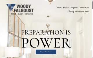 Woody Falgoust, Title, Law, Estates website