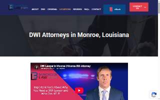 Barkemeyer Law Firm - DWI Lawyers of West Monroe website