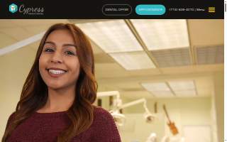 Cypress Family Dental website