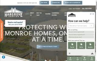 Hargrove Roofing website