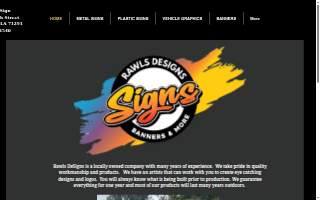 Rawls DeSigns of West Monroe website