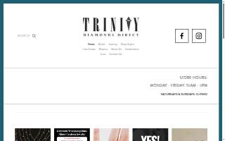 Trinity Diamonds Direct website