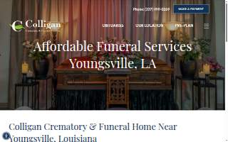 Colligan Crematory and Funeral Home Services of Youngsville website