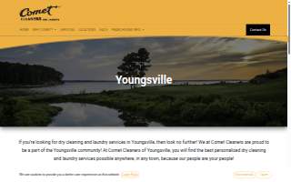Comet Cleaners of Youngsville website