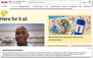 CVS Pharmacy of Youngsville website