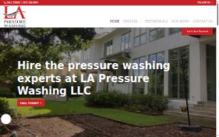 LA Pressure Washing LLC of Youngsville website
