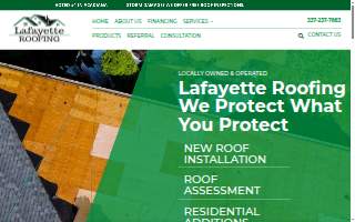 Lafayette Roofing of Youngsville website
