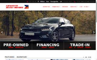 Lafayette Select Motors website
