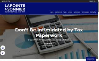 Lapointe & Sonnier Bookkeeping website