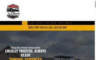 LeBlanc's Towing & Recovery, LLC of Youngsville website