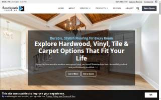 Southpark Flooring of Youngsville website