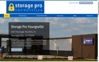 Storage Pro Youngsville website