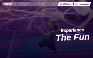 Surge Fitness Center website