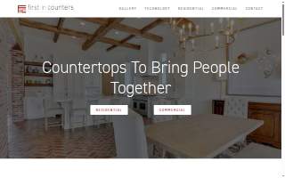 First In Counters website