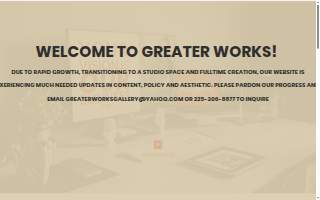 Greater Works Gallery website