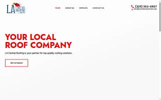 LA Central Roofing & Sheet Metal LLC of Zachary website