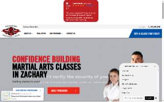 Zachary Martial Arts website