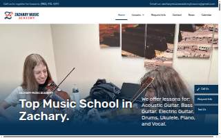 Zachary Music Academy website