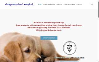 Abington Animal Hospital website