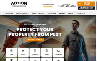 Action Pest Control of Owensboro website