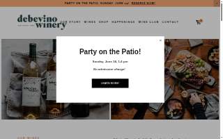 Debevino Winery website