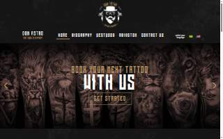 Dom Astro Tattoo Company website