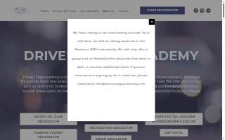 Drivers Edge Academy website
