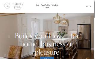 Emery Contracting website