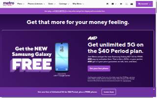 Metro by T-Mobile of Abington website