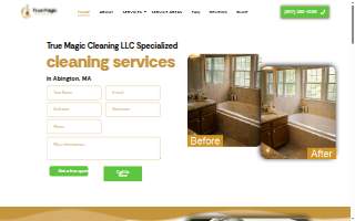 True Magic Cleaning Services website