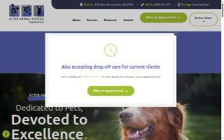 Acton Animal Hospital website