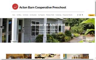 Acton Barn Cooperative Preschool website