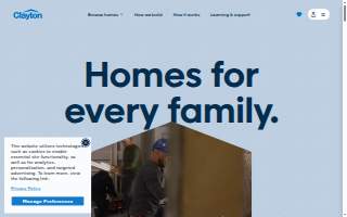 Clayton Homes of McComb website
