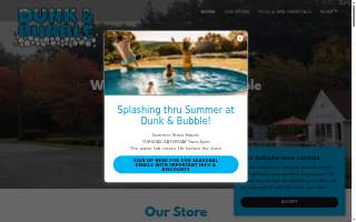 Dunk & Bubble website
