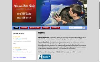 Hansen Auto Body website