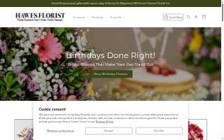 Hawes Florist website