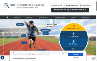 Orthopedic Affiliates of Hudson website