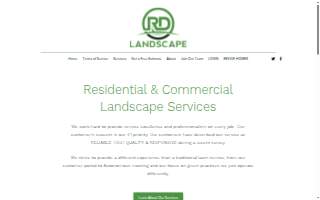 RD Landscape & Design website