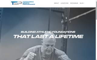 Teamworks Sports Performance website