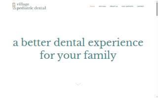 Village Pediatric Dental website