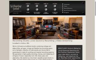 Wellspring Sound Studio website