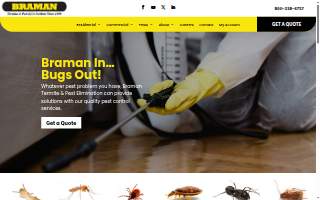 Braman Termite & Pest Elimination of Agawam website